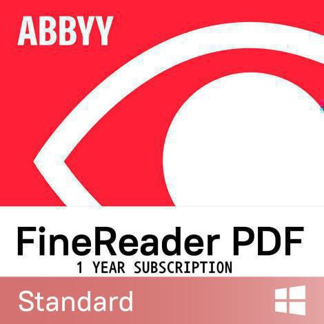 ABBYY FINEREADER PDF 16 STANDARD, SINGLE USER LICENSE (ESD), TIME-LIMITED, 1Y (FRSW-FMYL-X)