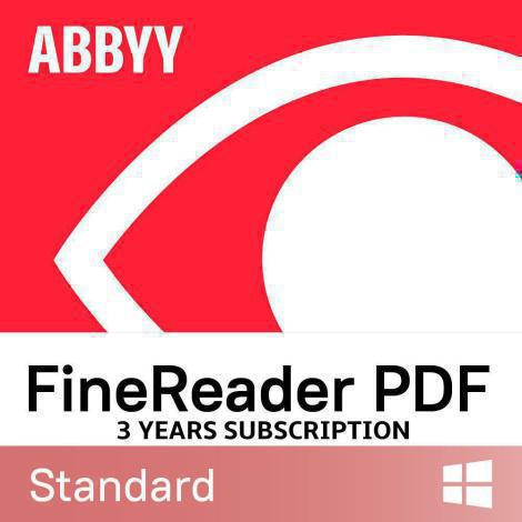 ABBYY FINEREADER PDF 16 STANDARD, SINGLE USER LICENSE (ESD), TIME-LIMITED, 3Y (FRSW-FMFL-X)