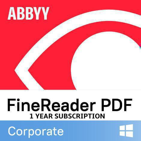 ABBYY FINEREADER PDF 16 CORPORATE, SINGLE USER LICENSE (ESD), TIME-LIMITED, 1Y (FRCW-FMYL-X)