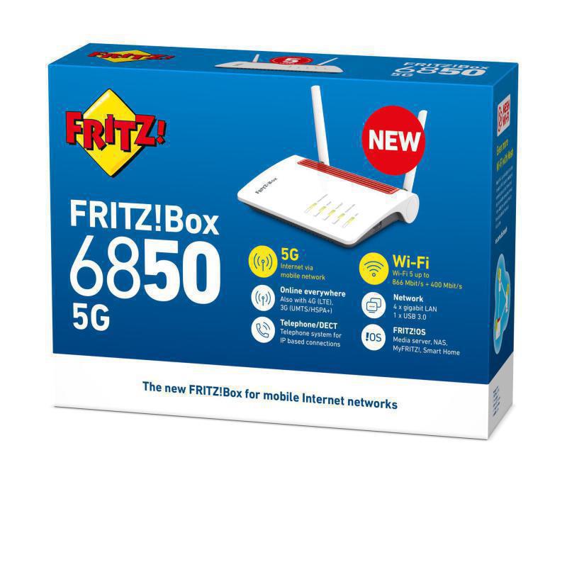 AVM FRITZ!BOX 6850 5G (20002928) INTERNATIONAL EDITION