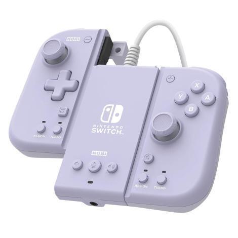 HORI (NSW-428U) SPLIT PAD COMPACT ATTACHMENT SET (LAVANDER) - FOR SWITCH OLED/SWITCH