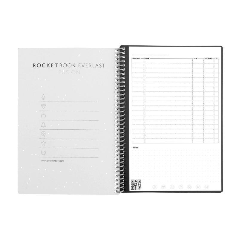 ROCKETBOOK FUSION EXECUTIVE A5 (EVRF-E-RC-CCE-FR) NEPTUNE TEAL (7 PAGE STYLES)
