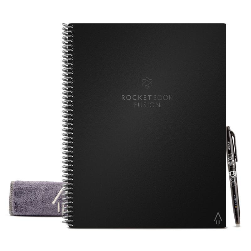 ROCKETBOOK FUSION LETTER A4 (EVRF-L-RC-A-FR) INFINITY BLACK (7 PAGE STYLES)