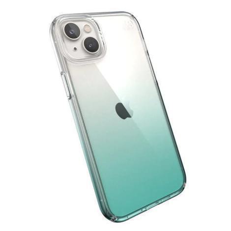 SPECK IPHONE 14 PLUS/ IPHONE 15 PLUS CASE (150122-9594) PRESIDIO PERFECT CLEAR OMBRE (CLEAR/FANTASY TEAL FADE)