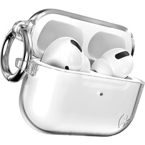 SPECK CASE (150229-3131) FOR AIRPODS PRO (1ST & 2ND GEN) PRESIDIO CLEAR (CLEAR/BRIGHT SILVER)