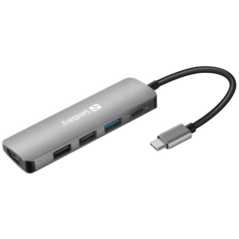 SANDBERG USB-C DOCK HDMI+3XUSB+PD 100W ( 136-32 )